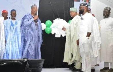 Agriculture Minister Abubakar Kyari during the unveiling of Nigeria’s National Agricultural Mechanisation Policy and Investment Strategy in Abuja.