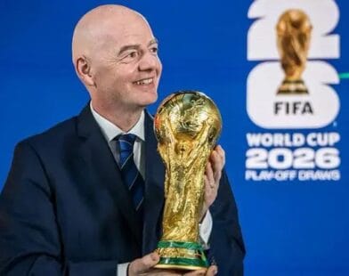 FIFA President Gianni Infantino and former COO Kevin Lamour