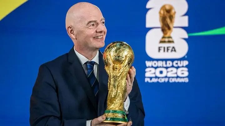 FIFA President Gianni Infantino and former COO Kevin Lamour