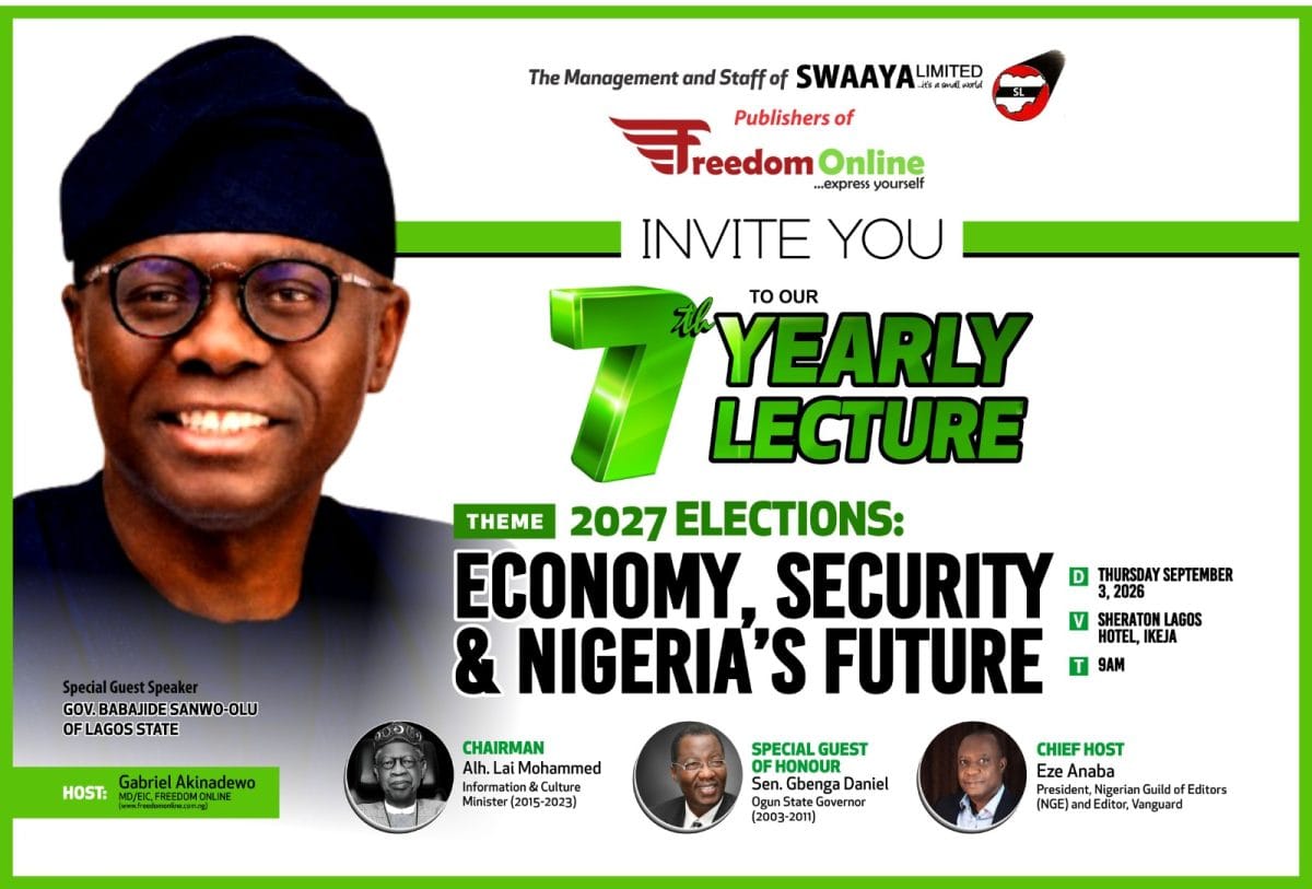 Sanwo-Olu Lai Mohammed Gbenga Daniel 2027 elections lecture