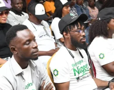 Nigerian youths benefiting from skills development initiatives under the Nigerian Youth Academy.