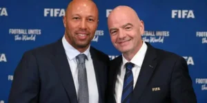 Gianni Infantino and football stars amid calls for FIFA leadership change