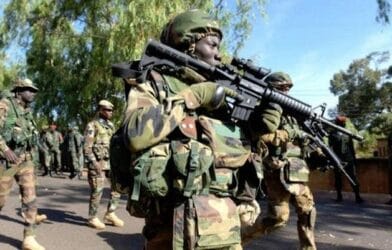 US military personnel training Nigerian troops in Bauchi