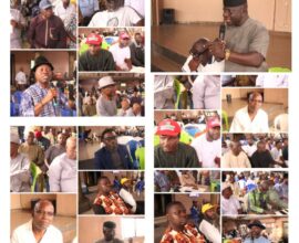 Uvwie political stakeholders at a unity meeting in Ekpan