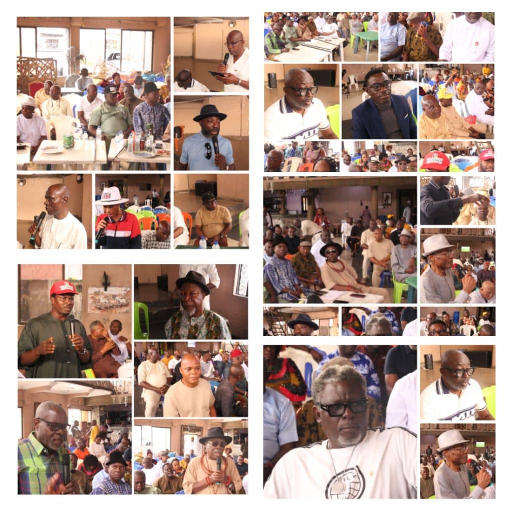 Uvwie political stakeholders at a unity meeting in Ekpan