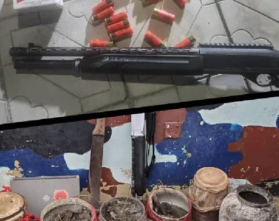 Delta Police recover two pump-action guns and 18 live cartridges