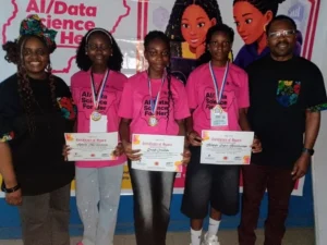 Nigerian girls participate in STEM and data science training