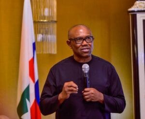 Peter Obi and Seyi Makinde during the 2027 campaign office inauguration in Abuja