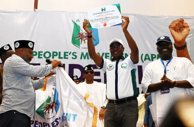 Seyi Makinde at an APM presidential campaign event ahead of the 2027 election