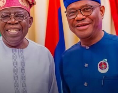 Bola Tinubu and Nyesom Wike amid 2027 campaign developments