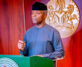 Yemi Osinbajo speaks about unsafe orange juice