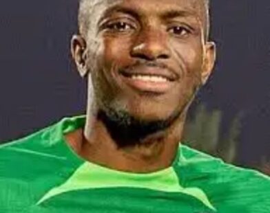 Victor Osimhen in Super Eagles colours
