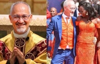 Sandro Ferretto and Sharon Jepng’ok during their traditional wedding in Baringo