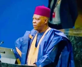 Kashim Shettima addresses the UN General Assembly on Nigeria’s concerns over debt and development financing.