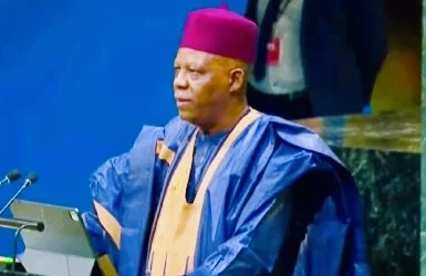 Kashim Shettima addresses the UN General Assembly on Nigeria’s concerns over debt and development financing.