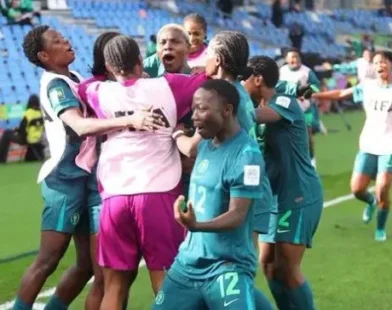 Nigeria Falconets celebrate 3-0 win over England at U-20 Women’s World Cup