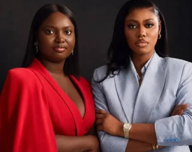 Tinubu congratulates Black Market filmmakers Damilola Osikoya and Nora Awolowo.