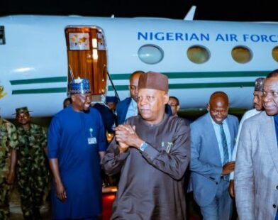 Shettima Returns to Nigeria After BRICS Summit in India