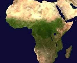 Equal Earth map showing Africa in its more accurate geographical size.