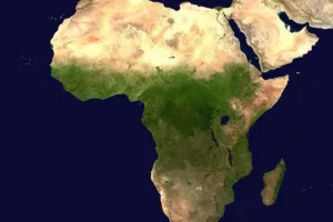 Equal Earth map showing Africa in its more accurate geographical size.