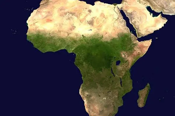 Equal Earth map showing Africa in its more accurate geographical size.