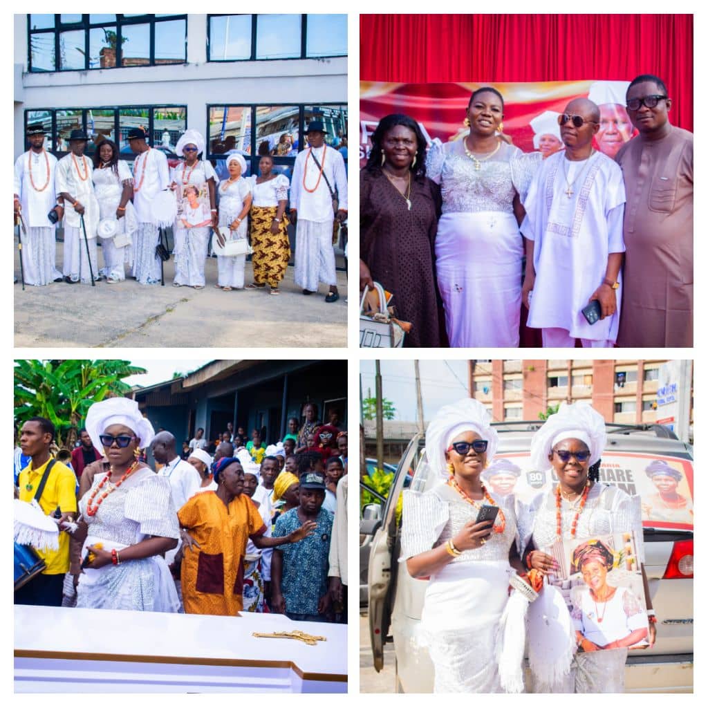 Late Mrs Maria Omoshare Ebinum burial ceremony in Orogun Delta State