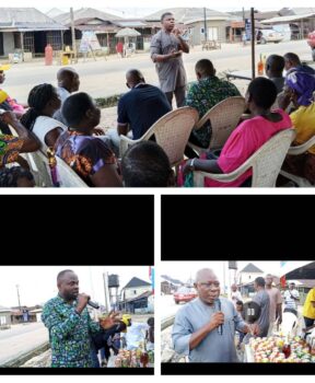 APC members and leaders at a grassroots mobilisation meeting in Okwuowori, Amukpe, Delta State