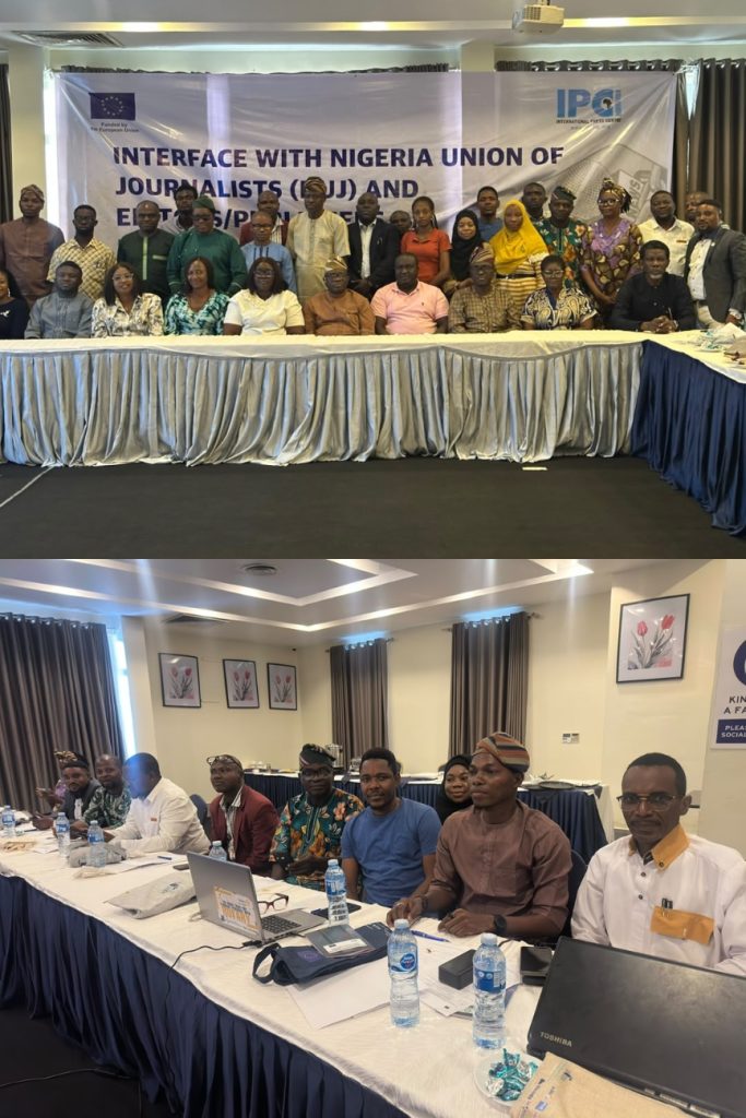 International Press Centre engagement with journalists and online publishers on accountability reporting ahead of Nigeria’s 2027 elections.