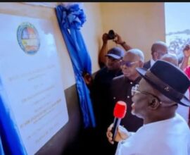 James Ibori commends Sheriff Oborevwori at Oghareki Model Technical College commissioning