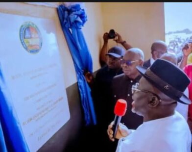 James Ibori commends Sheriff Oborevwori at Oghareki Model Technical College commissioning