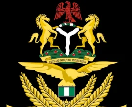 Nigerian Air Force recovery operations following the aircraft crash in Igbokoda, Ondo State.