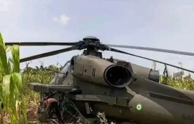 Nigerian Air Force helicopter returns to base after precautionary landing in Makurdi, Benue State
