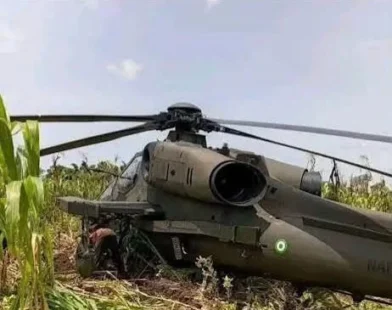 Nigerian Air Force helicopter returns to base after precautionary landing in Makurdi, Benue State