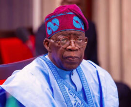 President Bola Ahmed Tinubu in a photograph accompanying an opinion article on his 2027 campaign strategy.