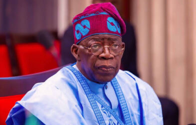 President Bola Ahmed Tinubu in a photograph accompanying an opinion article on his 2027 campaign strategy.