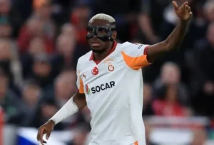 Victor Osimhen playing for Galatasaray against Genclerbirligi