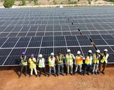 Solar panels under sunlight representing Nigeria’s renewable energy sector and solar import policy.