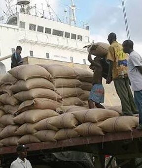 Nigerian farmer working on a farm as food import spending rises